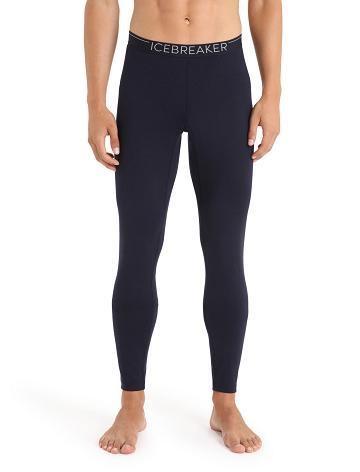 Base Layers Icebreaker Merino 200 Sonebula Thermal Leggings Męskie Granatowe Białe | PL 1582ZUTG